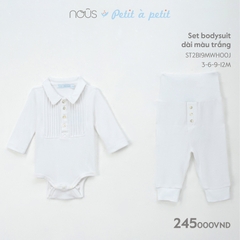 NOUS - Set body dài màu trắng - Nu Petit - 9M