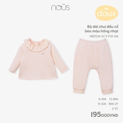 NOUS - Bộ dài chui đầu cổ bèo màu hồng nhạt  - Nu Air - 6M - SS24.T1A