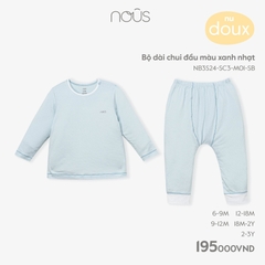 NOUS - Bộ dài chui đầu màu xanh nhạt  - Nu Air - 9M - SS24.T1A