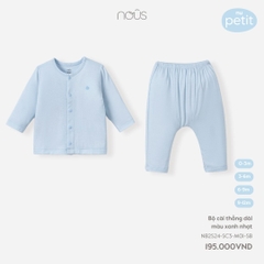 NOUS - Bộ cài thẳng dài màu xanh nhạt - Nu Petit - SS24.T3A