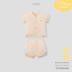 NOUS - Bộ cộc tay màu be - Nu Doux - 9M - SS24.T5A