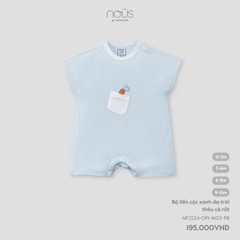 NOUS - Body cộc xanh da trời thêu cà rốt -  - 6M - SS24.T5A