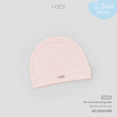 NOUS - Mũ tròn màu hồng nhạt - Nu Petit - FS - SS24.T6A