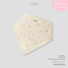 NOUS - Yếm tam giác in hoạ tiết - Nu Muslin - FS - SS24.T6A