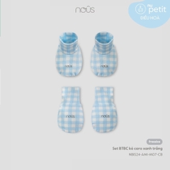 NOUS - Set BTBC kẻ caro xanh trắng - FS -