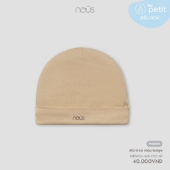 NOUS - Mũ tròn màu beige - Nu Petit - FS - SS24.T7A
