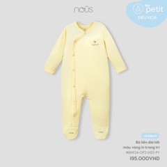 NOUS - Body dài tất màu vàng in trang trí - Nu Petit - NB - SS24.T9A