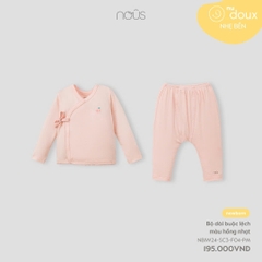 NOUS - Bộ dài buộc lệch màu hồng nhạt - Nu Doux - NB - SS24.T9A