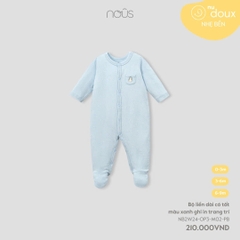 NOUS - Body dài có tất màu xanh ghi in trang trí - Nu Doux - 3M - SS24.T9A