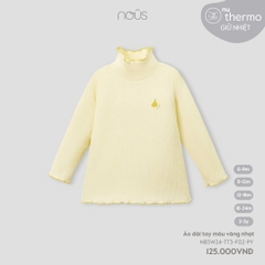 NOUS - Áo dài tay màu vàng nhạt - Nu Thermo - 6M - SS24.T9A