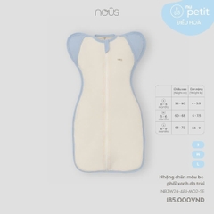 NOUS - Nhộng chũn màu be phối xanh da trời - Nu Petit - S - SS24.T10B