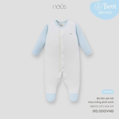 NOUS - Body dài tất màu trắng phối xanh NB - Nu Petit - NB - SS25.T1A