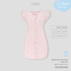 NOUS - Nhộng chũn màu hồng in họa tiết - Nu Petit - SS25.T3B