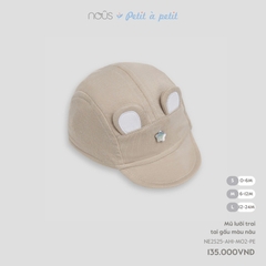 NOUS - Mũ lưỡi trai tai gấu màu nâu - SS25.T3A