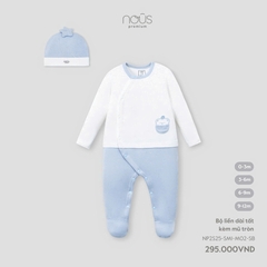 NOUS - Body dài tất kèm mũ tròn - 0-3M - SS25.T3A