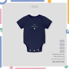 NOUS MINI - Body cộc tay màu xanh navy - SS25.T3C
