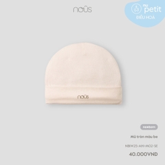 NOUS - Mũ tròn màu be  - SS25.T7A