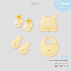NOUS:-:Set:phụ:kiện:màu:vàng:be:-:Newborn:-:SS25.T8A