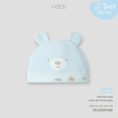 NOUS - Mũ tròn màu xanh da trời tai gấu - SS25.T8A