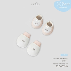 NOUS - Set BTBC màu trắng phối be - SS25.T8A