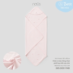 NOUS - Chăn ủ màu hồng nhạt phối họa tiết cáo nhỏ -SS25.T9A