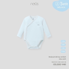 NOUS - Body chip dài tay cài lệch màu xanh - 9-12M - SS25.T10A