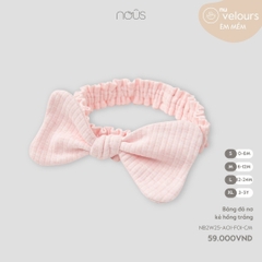 NOUS - Băng đô nơ kẻ hồng trắng - SS25.T10A