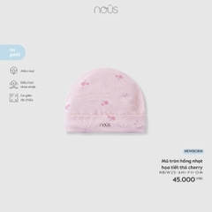 NOUS - Mũ tròn hồng nhạt họa tiết thỏ cherry - FS - SS26.T1A