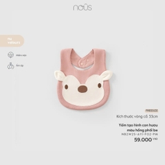NOUS - Yếm tạo hình con hươu màu hồng phối be - FS - SS26.T1A