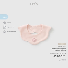 NOUS - Yếm hoa màu hồng nhạt thêu hình xe bí ngô - FS - SS26.T4A