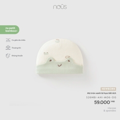 NOUS - Mũ tròn xanh lá họa tiết ếch - Newborn - SS26.T6A