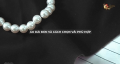 Áo dài đen và cách chọn vải phù hợp