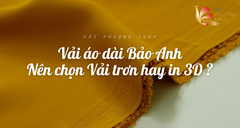 So sánh lụa Bảo Anh trơn và in 4D