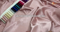 Lưu ý khi chọn may áo dài thêu hoa