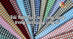 Đặc điểm của vải caro kate fos và ứng dụng trong thời trang công sở
