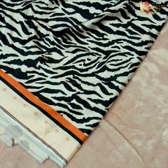 Vải lụa Satin họa tiết Phượng Thúy khổ 1m50 | Vải may pijama, đồ bộ