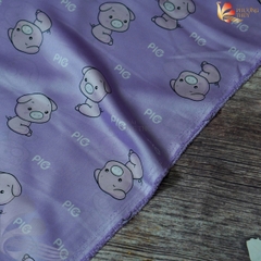 Vải lụa Satin họa tiết Phượng Thúy khổ 1m50 | Vải may pijama, đồ bộ