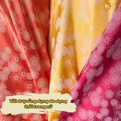 Vải lụa gấm 2 da Phượng Thúy khổ 1m50