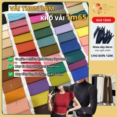 Vải thun tăm Phượng Thuý khổ vải 1m62