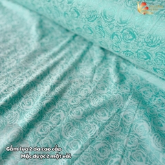 Vải lụa gấm 2 da Phượng Thúy khổ 1m50