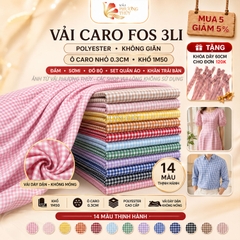 Vải kate fos caro 3li Phượng Thúy khổ 1m50