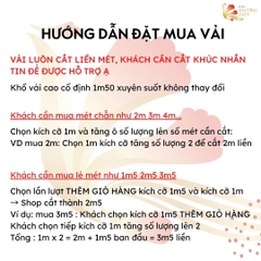 Vải Thô Cotton Phượng Thúy khổ 1m50 | Vải may đồ bộ