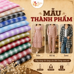 Vải kate caro sọc Phượng Thúy