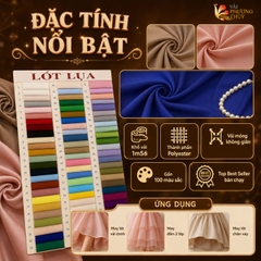 Vải lót lụa Phượng Thúy khổ 1m50