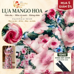 Vải lụa Mango Phượng Thúy khổ 1m50 | Vải may đồ bộ, đầm váy