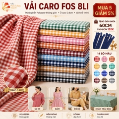 Vải kate fos caro 8 li Phượng Thúy khổ 1m50
