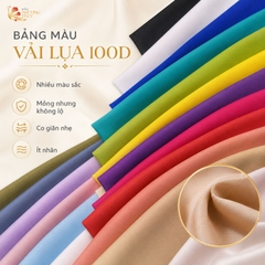 Vải Lụa nhật 100D trơn Phượng Thúy khổ 1m50