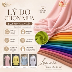 Vải lụa mịn Bảo Anh Phượng Thúy khổ 1m50 | Vải may áo dài