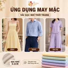 Vải kate sọc ngang Phượng Thuý khổ 1m50