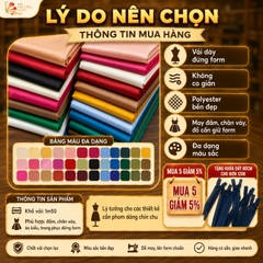Vải Gấm Tafta Phượng Thúy khổ 1m50 | Vải may áo dài, đồ cưới